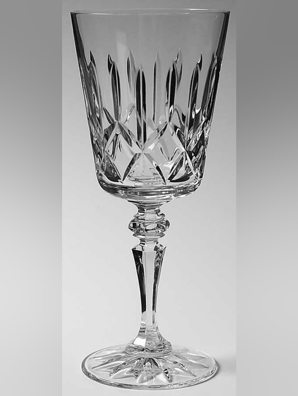 Vintage 1982 Galway Irish Crystal Wine Goblets Set of 4 Baldmore Pattern